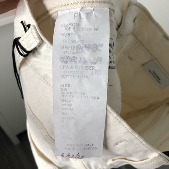 Joe's  Jeans The Raine High Rise Slim Straight Milk White Ankle Cropped Size 26 - Picture 8 of 9